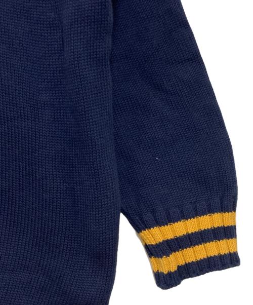 Hysteric Glamour（ヒステリックグラマー）Hysteric Glamour (ヒステリックグラマー) ジャガードチルデンオーバーサイズセーター ネイビー サイズ:FREEの古着・服飾アイテム