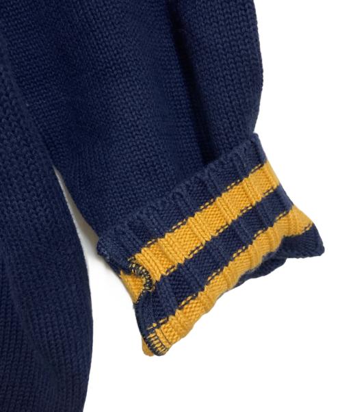 Hysteric Glamour（ヒステリックグラマー）Hysteric Glamour (ヒステリックグラマー) ジャガードチルデンオーバーサイズセーター ネイビー サイズ:FREEの古着・服飾アイテム