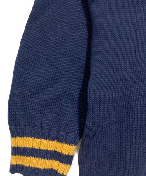 Hysteric Glamour（ヒステリックグラマー）Hysteric Glamour (ヒステリックグラマー) ジャガードチルデンオーバーサイズセーター ネイビー サイズ:FREEの古着・服飾アイテム