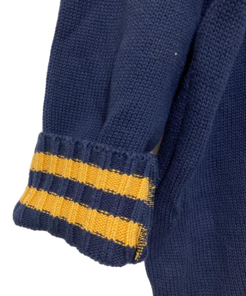 Hysteric Glamour（ヒステリックグラマー）Hysteric Glamour (ヒステリックグラマー) ジャガードチルデンオーバーサイズセーター ネイビー サイズ:FREEの古着・服飾アイテム