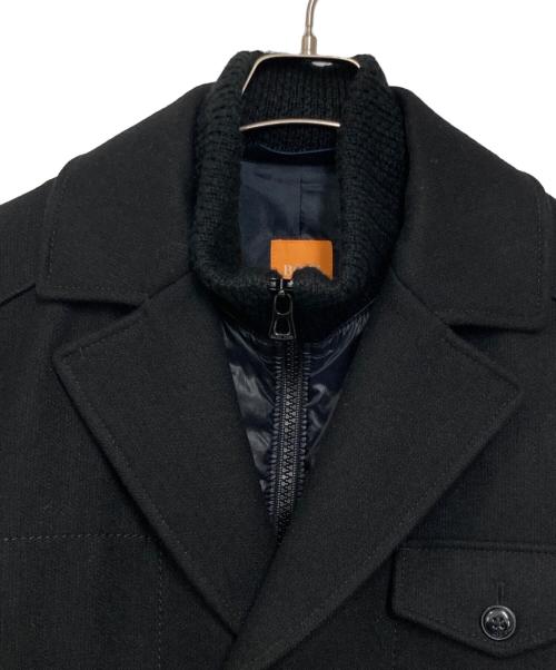 BOSS HUGO BOSS（ボス ヒューゴボス）BOSS HUGO BOSS (ボス ヒューゴボス) ウールコート ブラック サイズ:52の古着・服飾アイテム