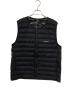 mont-bell（モンベル）の古着「スペリオダウン ラウンドネックベスト」｜ブラック