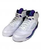 NIKEナイキ）の古着「AIR JORDAN5」｜ホワイト×パープル