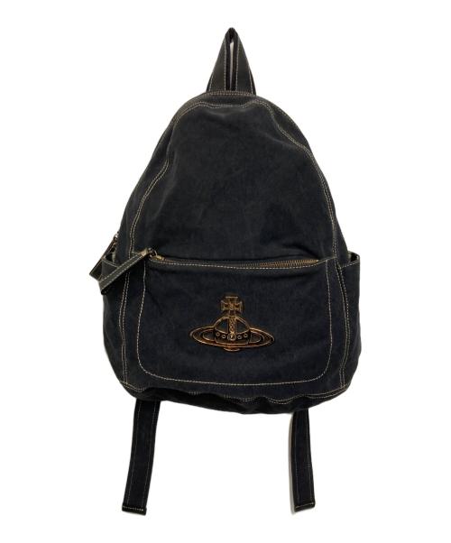 Vivienne Westwood（ヴィヴィアンウエストウッド）Vivienne Westwood (ヴィヴィアンウエストウッド) オーブキャンバスデイパック グレーの古着・服飾アイテム