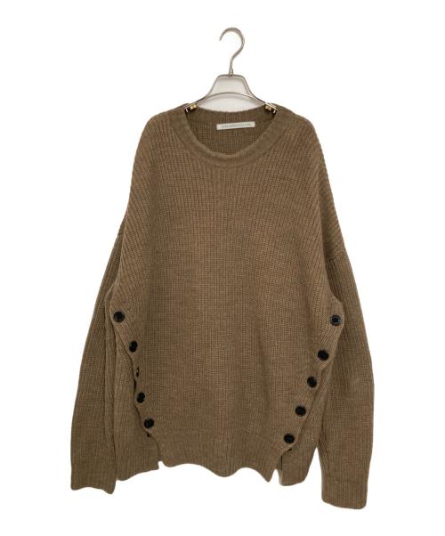 JOHN LAWRENCE SULLIVAN（ジョン ローレンス サリバン）JOHN LAWRENCE SULLIVAN (ジョン ローレンス サリバン) FRONT SIDE BUTTONED CN SWEATER ベージュ サイズ:Sの古着・服飾アイテム