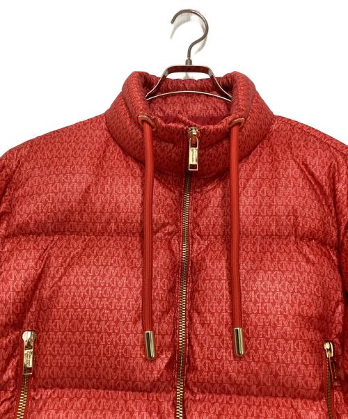 MICHAEL KORS（マイケル・コース）MICHAEL KORS (マイケル・コース) モノグラムダウンジャケット レッド サイズ:XSの古着・服飾アイテム