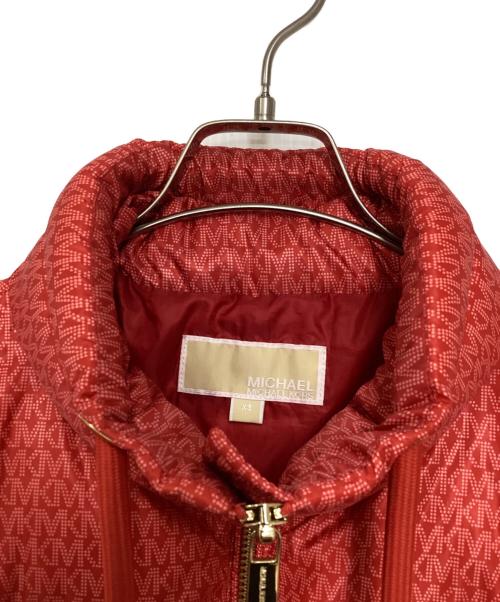 MICHAEL KORS（マイケル・コース）MICHAEL KORS (マイケル・コース) モノグラムダウンジャケット レッド サイズ:XSの古着・服飾アイテム