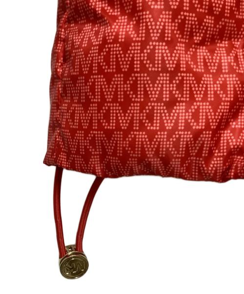 MICHAEL KORS（マイケル・コース）MICHAEL KORS (マイケル・コース) モノグラムダウンジャケット レッド サイズ:XSの古着・服飾アイテム