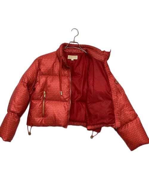 MICHAEL KORS（マイケル・コース）MICHAEL KORS (マイケル・コース) モノグラムダウンジャケット レッド サイズ:XSの古着・服飾アイテム