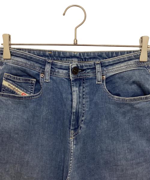 DIESEL（ディーゼル）DIESEL (ディーゼル) ワイドフレアデニムパンツ インディゴ サイズ:W23 L30の古着・服飾アイテム