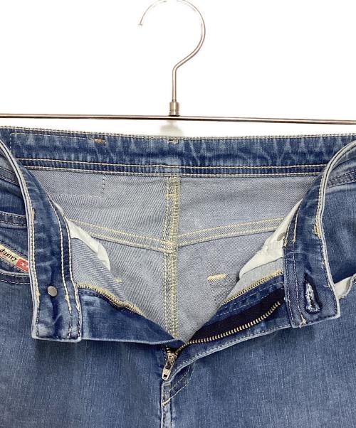 DIESEL（ディーゼル）DIESEL (ディーゼル) ワイドフレアデニムパンツ インディゴ サイズ:W23 L30の古着・服飾アイテム