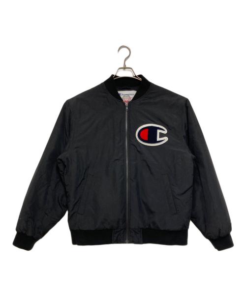 Champion（チャンピオン）Champion (チャンピオン) SUPREME (シュプリーム) ボンバージャケット ブラック サイズ:Mの古着・服飾アイテム