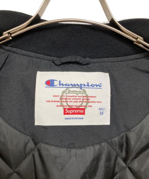 Champion（チャンピオン）Champion (チャンピオン) SUPREME (シュプリーム) ボンバージャケット ブラック サイズ:Mの古着・服飾アイテム