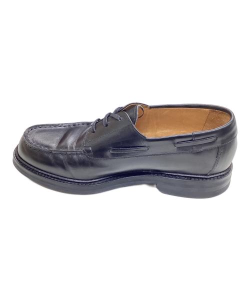 HARROGATE（ハロゲイト）HARROGATE (ハロゲイト) SLOANE デッキシューズ ブラック サイズ:8の古着・服飾アイテム