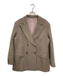 BACCA（バッカ）の古着「ウールツイル ジャケットコート」｜ベージュ