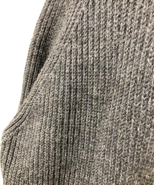 CAPE ENRAGE（ケープエンレッジ）CAPE ENRAGE (ケープエンレッジ) トグル付 ショールカラーニット グレー サイズ:40の古着・服飾アイテム