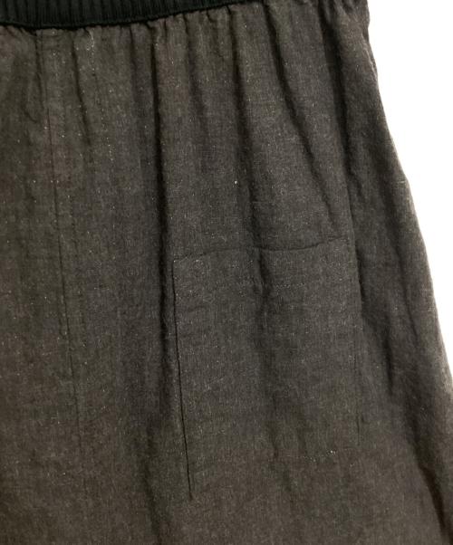 FUGA FUGA（フーガフーガ）FUGA FUGA (フーガフーガ) リネン混パッチワークスカート グレー サイズ:FREEの古着・服飾アイテム