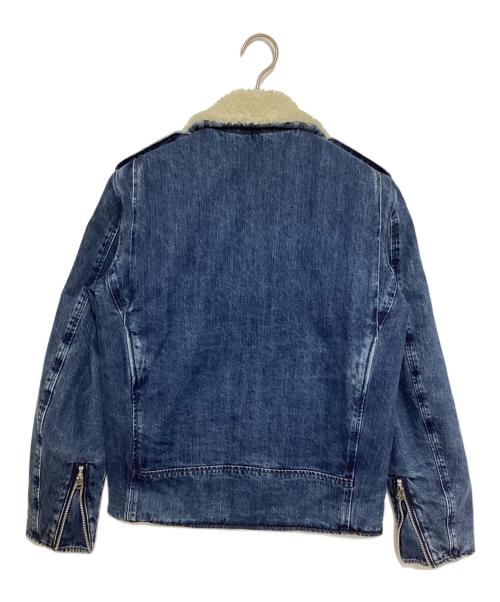 Schott（ショット）Schott (ショット) ボアデニムダブルライダース ブルー サイズ:Sの古着・服飾アイテム