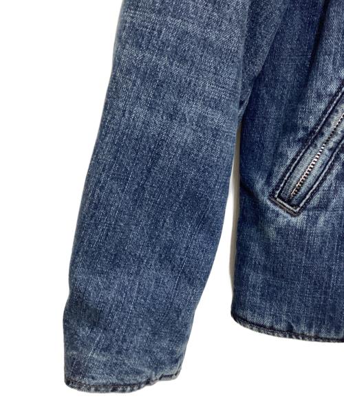 Schott（ショット）Schott (ショット) ボアデニムダブルライダース ブルー サイズ:Sの古着・服飾アイテム