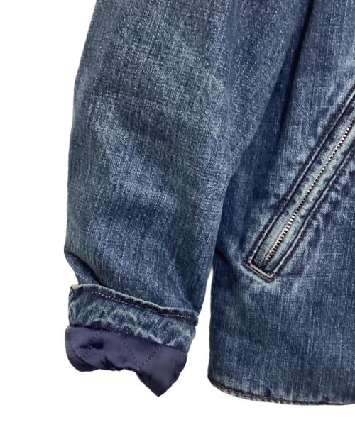 Schott（ショット）Schott (ショット) ボアデニムダブルライダース ブルー サイズ:Sの古着・服飾アイテム