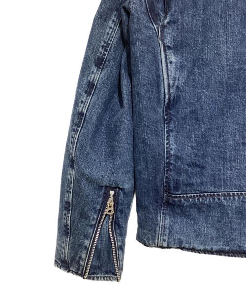 Schott（ショット）Schott (ショット) ボアデニムダブルライダース ブルー サイズ:Sの古着・服飾アイテム