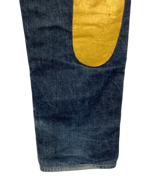 Evisu Jeans（エヴィスジーンズ）Evisu Jeans (エヴィスジーンズ) ＃2000 ダイコックプリントバギージーンズ インディゴ サイズ:33/35の古着・服飾アイテム
