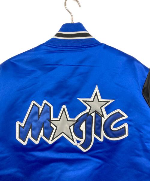 MITCHELL & NESS（ミッチェルアンドネス）MITCHELL & NESS (ミッチェルアンドネス) NBA (エヌビーエー) ヴァーシティジャケット ブルー×ブラック サイズ:Mの古着・服飾アイテム