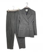 H&M STUDIOエイチアンドエム ストゥディオ）の古着「ダブルブレスト ウールブレザー/ウールテーパードパンツ」｜グレー