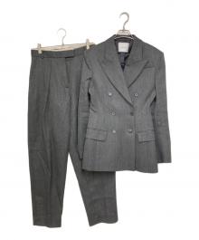 H&M STUDIO（エイチアンドエム ストゥディオ）の古着「ダブルブレスト ウールブレザー/ウールテーパードパンツ」｜グレー