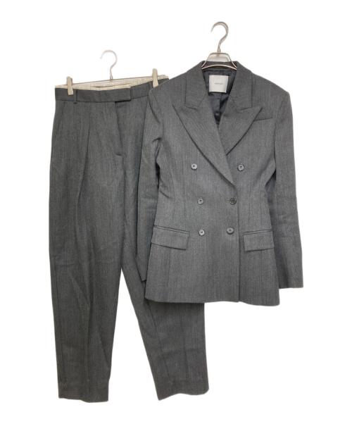 H&M STUDIO（エイチアンドエム ストゥディオ）H&M STUDIO (エイチアンドエム ストゥディオ) ダブルブレスト ウールブレザー/ウールテーパードパンツ グレー サイズ:S/36の古着・服飾アイテム