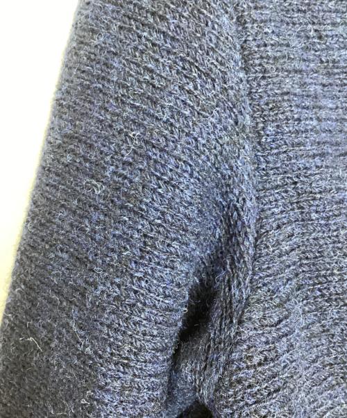 sacai（サカイ）sacai (サカイ) パイピングニットテーラードジャケット ネイビー サイズ:2の古着・服飾アイテム