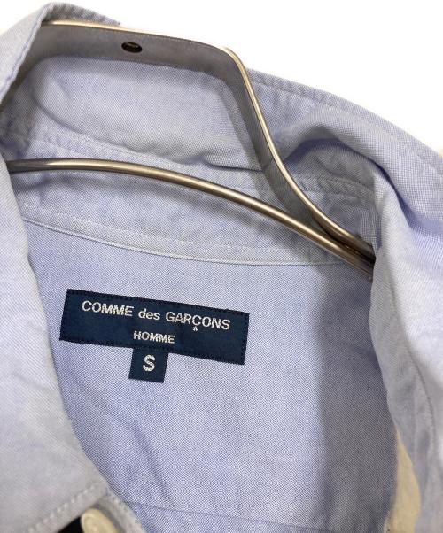 COMME des GARCONS HOMME（コムデギャルソン オム）COMME des GARCONS HOMME (コムデギャルソン オム) パッチワークロングスリーブシャツ ブルー サイズ:Sの古着・服飾アイテム