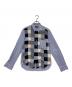 COMME des GARCONS HOMME（コムデギャルソン オム）の古着「パッチワークロングスリーブシャツ」｜ブルー