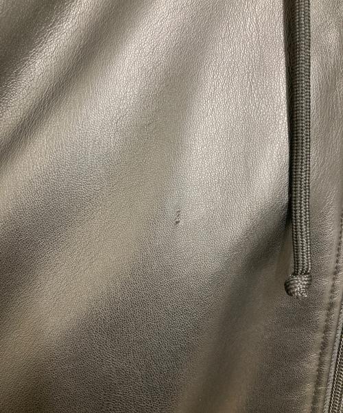 adidas（アディダス）adidas (アディダス) Adilenium オーバーサイズ フェイクレザージャケット ブラック サイズ:Lの古着・服飾アイテム