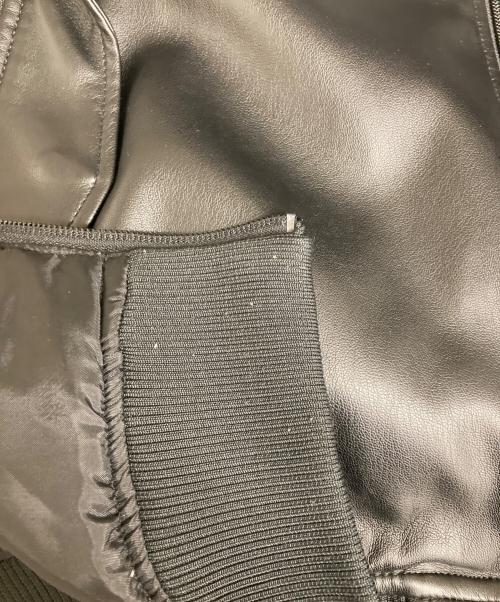 adidas（アディダス）adidas (アディダス) Adilenium オーバーサイズ フェイクレザージャケット ブラック サイズ:Lの古着・服飾アイテム