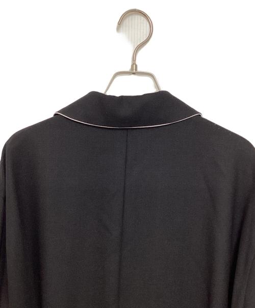 TOMORROWLAND .B（トゥモローランド ビー）TOMORROWLAND .B (トゥモローランド ビー) ウールジョーゼット ローブコートドレス ブラック サイズ:FREEの古着・服飾アイテム