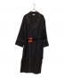 TOMORROWLAND .B（トゥモローランド ビー）の古着「ウールジョーゼット ローブコートドレス」｜ブラック