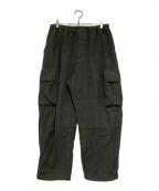 goldゴールド）の古着「LIGHT BACKSATIN EASY CARGO PANTS」｜オリーブ