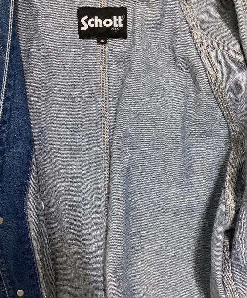 Schott（ショット）Schott (ショット) NEP DENIM ENGINEER JACKET ブルー サイズ:XLの古着・服飾アイテム