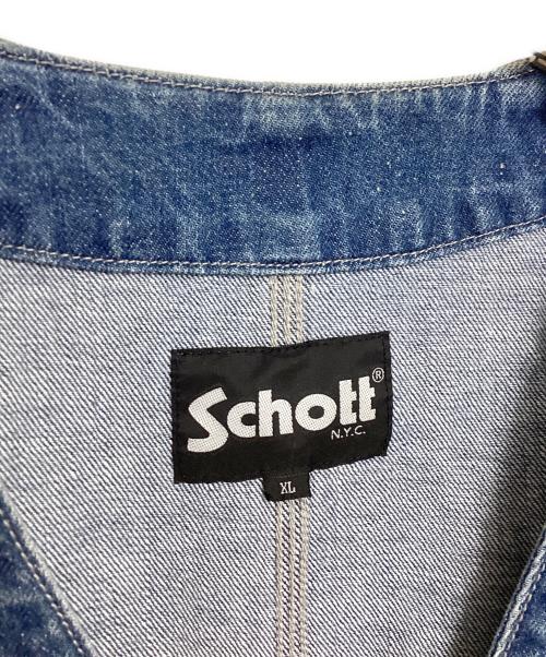 Schott（ショット）Schott (ショット) NEP DENIM ENGINEER JACKET ブルー サイズ:XLの古着・服飾アイテム