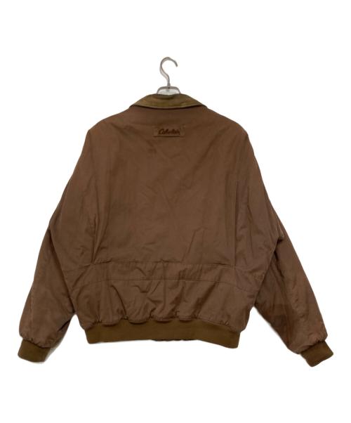 Cabela's（カベラス）Cabela's (カベラス) 襟レザーパフジャケット ブラウン サイズ:XLの古着・服飾アイテム