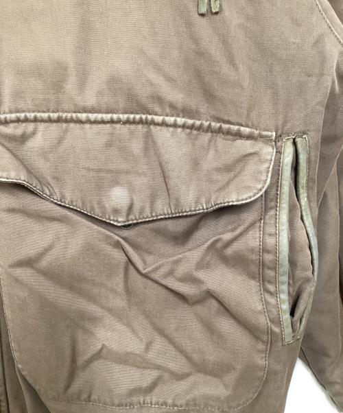 Cabela's（カベラス）Cabela's (カベラス) 襟レザーパフジャケット ブラウン サイズ:XLの古着・服飾アイテム