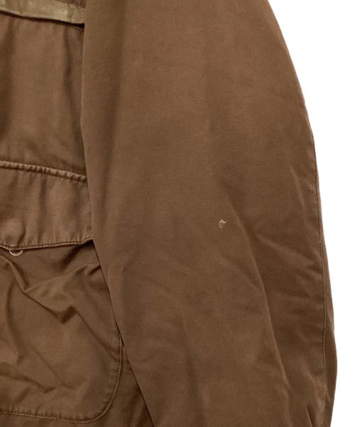 Cabela's（カベラス）Cabela's (カベラス) 襟レザーパフジャケット ブラウン サイズ:XLの古着・服飾アイテム