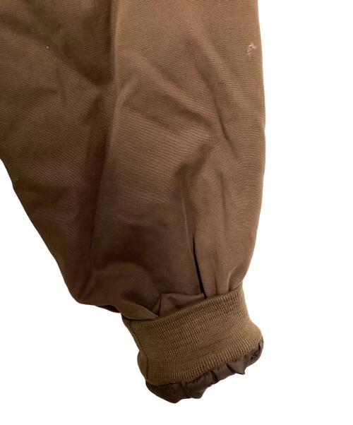 Cabela's（カベラス）Cabela's (カベラス) 襟レザーパフジャケット ブラウン サイズ:XLの古着・服飾アイテム