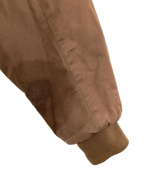 Cabela's（カベラス）Cabela's (カベラス) 襟レザーパフジャケット ブラウン サイズ:XLの古着・服飾アイテム