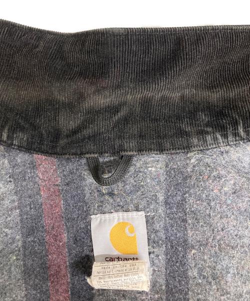 CarHartt（カーハート）CarHartt (カーハート) 裏地ブランケット ダックジャケット ブラック サイズ:XLの古着・服飾アイテム