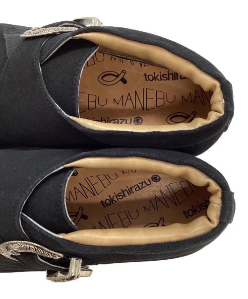 MANEBU（マネブ）MANEBU (マネブ) BEEJO “SUEDE” -PAN SOLE- ブラック サイズ:41の古着・服飾アイテム