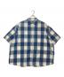 Porter Classic（ポータークラシック）の古着「BEAT WRITER BLOCK CHECK SHIRT」｜ブルー×ホワイト