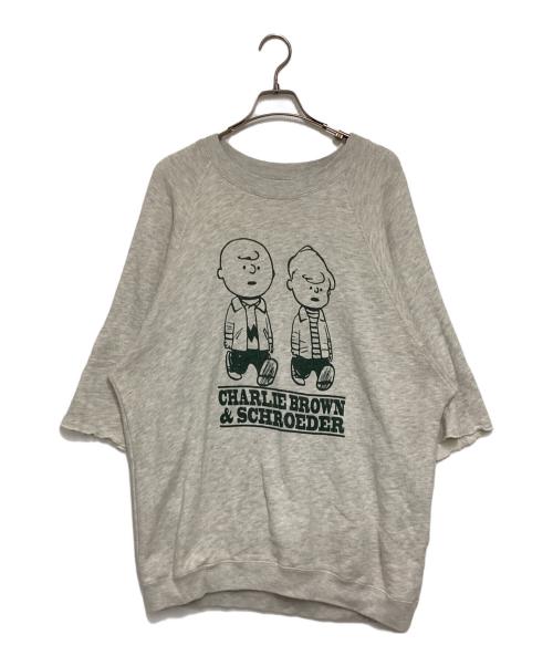 sports wear（スポーツウェア）sports wear (スポーツウェア) PEANUTS (ピーナッツ) プリントスウェット グレー サイズ:Lの古着・服飾アイテム