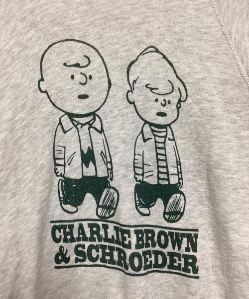 sports wear（スポーツウェア）sports wear (スポーツウェア) PEANUTS (ピーナッツ) プリントスウェット グレー サイズ:Lの古着・服飾アイテム